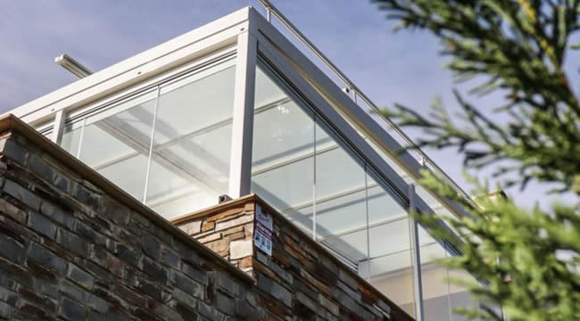 Bloque Cortina de cristal plegable